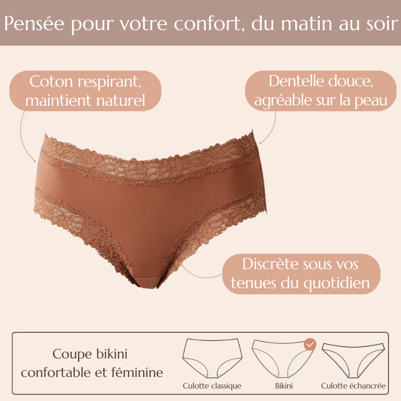 Bloomove™ – Culotte Invisible en Coton Doux