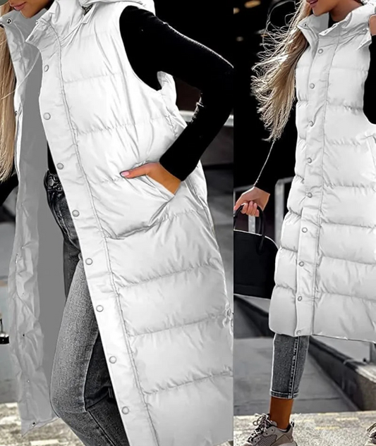 Frostoria™ – Manteau Long Matelassé Élégance Hivernale
